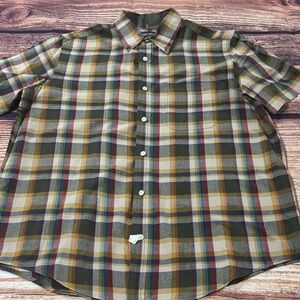 Cherokee Multicolor Plaid Button Down Shirt